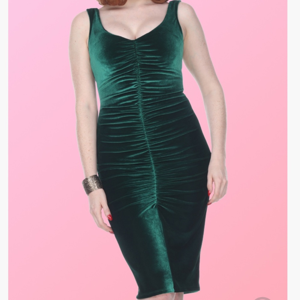 Bettie Page “after hours” Velvet holiday dress